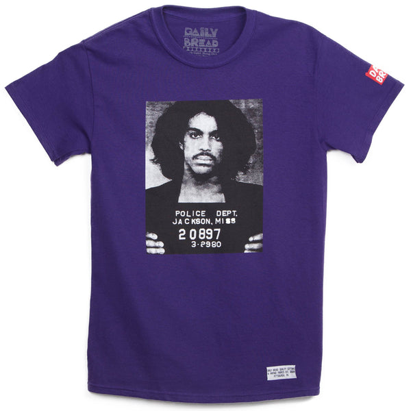 Prince Mugshot Tee Purple