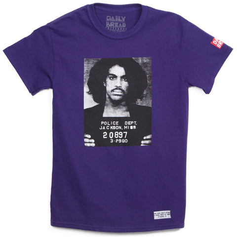 Prince Mugshot Tee Purple