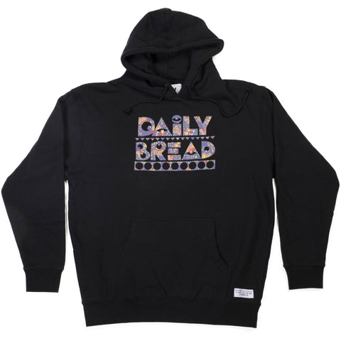 Daily Bread Night Paisley Logo Hood